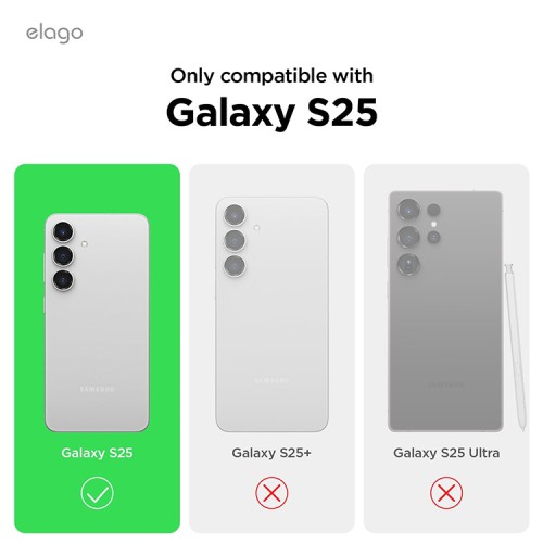 Elago для Galaxy S25 чехол Soft silicone (Liquid) Medium Grey