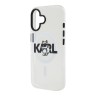 Karl Lagerfeld для iPhone 16 чехол PC/TPU Sketch Choupette Transparent (MagSafe)