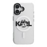 Karl Lagerfeld для iPhone 16 чехол PC/TPU Sketch Choupette Transparent (MagSafe)
