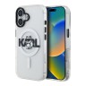 Karl Lagerfeld для iPhone 16 чехол PC/TPU Sketch Choupette Transparent (MagSafe)