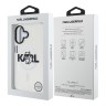 Karl Lagerfeld для iPhone 16 чехол PC/TPU Sketch Choupette Transparent (MagSafe)