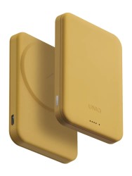 Uniq внешний аккумулятор Lyden Lexa 5000W Magnetic wireless 15W USB-C PD 20W Canary Yellow