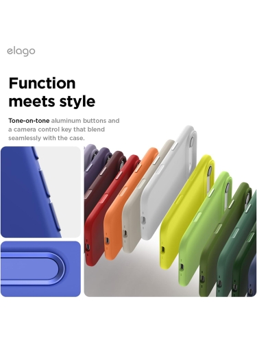 Elago для iPhone Air чехол Magnetic Silicone Cobalt Blue (MagSafe)