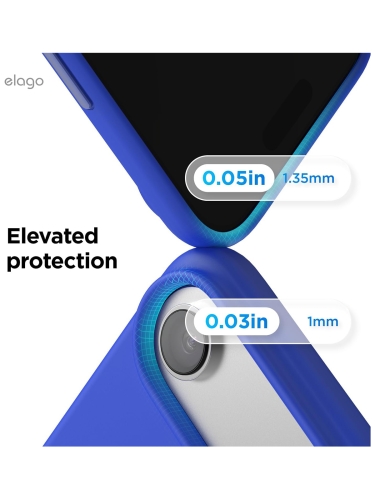 Elago для iPhone Air чехол Magnetic Silicone Cobalt Blue (MagSafe)