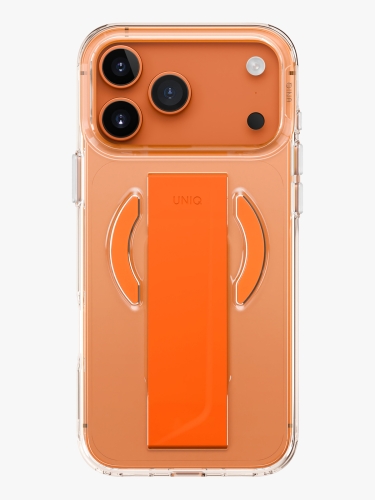 Uniq для iPhone 17 Pro Max чехол Heldro Air with FlexGrip Volt Orange (MagSafe)