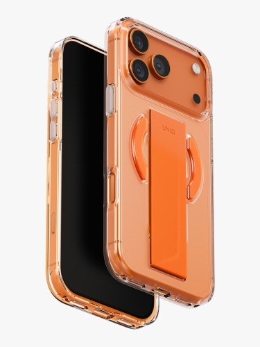 Uniq для iPhone 17 Pro Max чехол Heldro Air with FlexGrip Volt Orange (MagSafe)