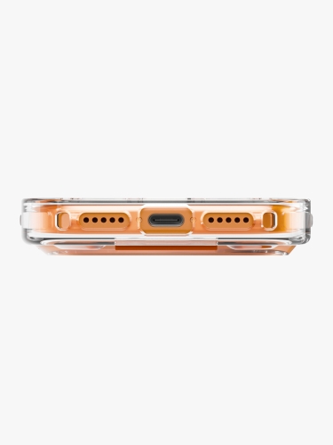 Uniq для iPhone 17 Pro Max чехол Heldro Air with FlexGrip Volt Orange (MagSafe)