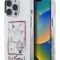 Karl Lagerfeld для iPhone 16 Pro чехол PC/TPU Sketch Metal Camera Hard Transparent