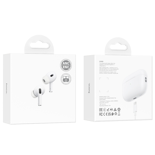 HOCO наушники TWS EW69 True wireless ANC+ENC noise cancelling White