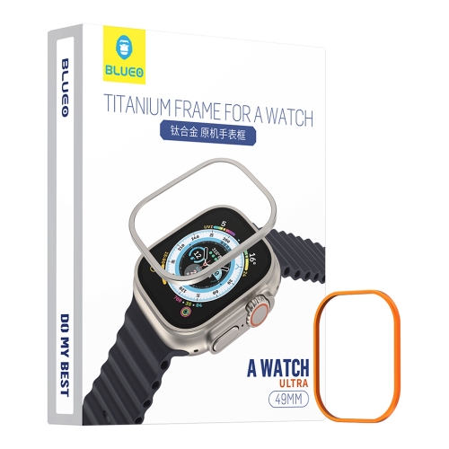 BlueO рамка для Apple Watch Ultra 1/2/3 49 mm, Titanium Frame Orange