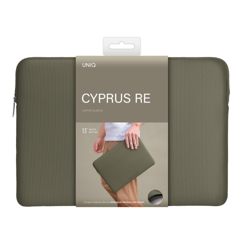 Uniq для ноутбуков 13"/14" чехол Cyprus Ridge Edition Neoprene Laptop sleeve Dark Sage Green