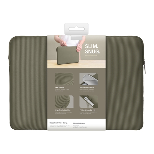 Uniq для ноутбуков 13"/14" чехол Cyprus Ridge Edition Neoprene Laptop sleeve Dark Sage Green