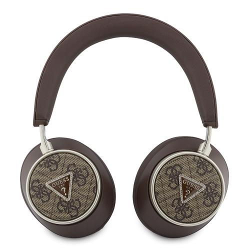 (Уценка) Guess наушники беспроводные накладные Bluetooth HP ENC PU 4G with Triangle Diamond Logo Brown
