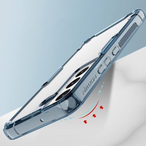 Чехол Nillkin Nature Pro для Galaxy S22 Plus, синяя рамка