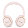Guess наушники беспроводные накладные Bluetooth HP ENC Rectangle Satined PU Script Metal Logo Pink