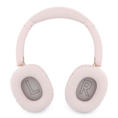 Guess наушники беспроводные накладные Bluetooth HP ENC Rectangle Satined PU Script Metal Logo Pink
