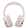 Guess наушники беспроводные накладные Bluetooth HP ENC Rectangle Satined PU Script Metal Logo Pink