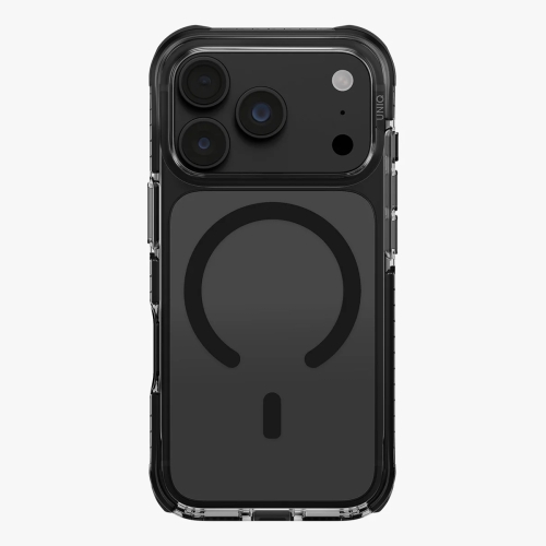 Uniq для iPhone 18 Pro/17 Pro чехол Combat Carbon Black (MagSafe)