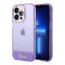 Чехол Guess Translucent w Electroplated camera Hard для iPhone 14 Pro Max, фиолетовый