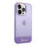 Чехол Guess Translucent w Electroplated camera Hard для iPhone 14 Pro Max, фиолетовый