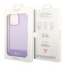 Чехол Guess Translucent w Electroplated camera Hard для iPhone 14 Pro Max, фиолетовый