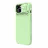 Чехол Nillkin CamShield Silky Silicone для iPhone 14 Plus, Mint Green