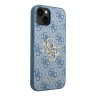 Чехол Guess 4G Big metal logo Hard для iPhone 14, голубой