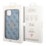 Чехол Guess 4G Big metal logo Hard для iPhone 14, голубой