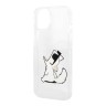 Чехол Karl Lagerfeld Choupette Fun Hard для iPhone 14 Plus, прозрачный