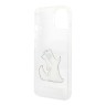 Чехол Karl Lagerfeld Choupette Fun Hard для iPhone 14 Plus, прозрачный