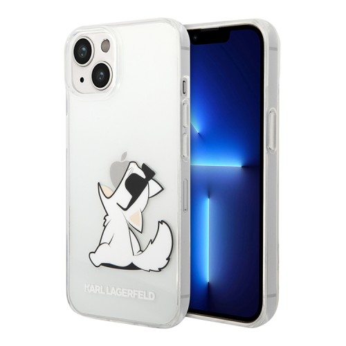 Чехол Karl Lagerfeld Choupette Fun Hard для iPhone 14 Plus, прозрачный