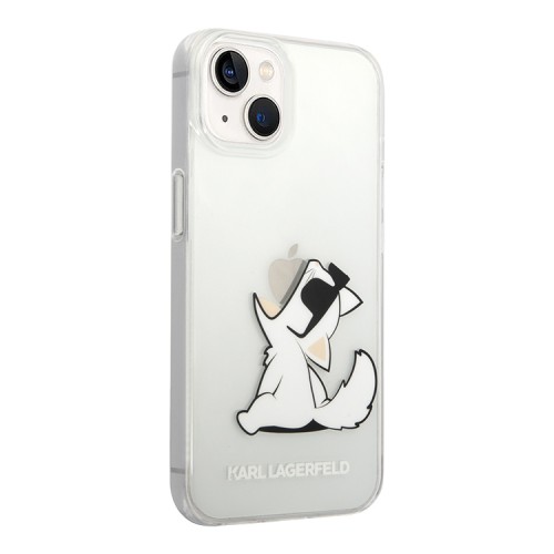 Чехол Karl Lagerfeld Choupette Fun Hard для iPhone 14 Plus, прозрачный