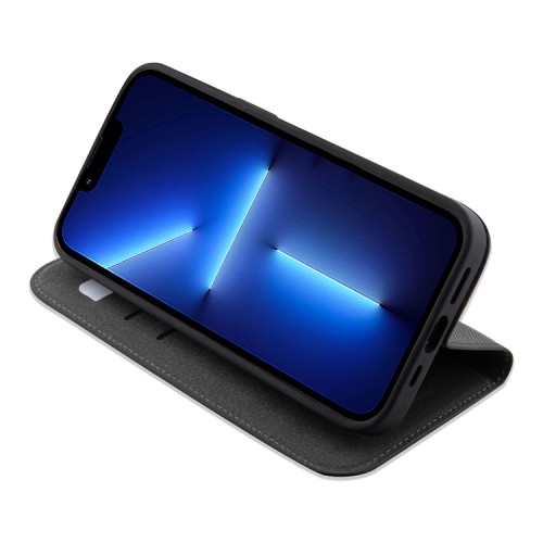 Чехол Lagerfeld PU Saffiano NFT Karl & Choupette Booktype для iPhone 13 Pro Max, черный