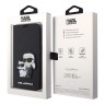 Чехол Lagerfeld PU Saffiano NFT Karl & Choupette Booktype для iPhone 13 Pro Max, черный