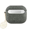 Чехол Guess Glitter flakes Metal logo with charm для Airpods 3 (2021), зеленый