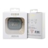 Чехол Guess Glitter flakes Metal logo with charm для Airpods 3 (2021), зеленый
