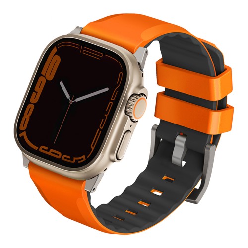 Ремешок Uniq Linus Airosoft silicone для Apple Watch 49-46-45-44 мм, оранжевый