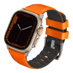 Ремешок Uniq Linus Airosoft silicone для Apple Watch All 42-44-45-49 мм, оранжевый