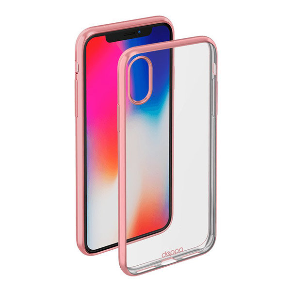 Чехол Deppa Gel Plus для iPhone X/XS, розовый