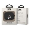 Karl Lagerfeld для Airpods Pro чехол Silicone case with ring NFT Karl & Choupette Black