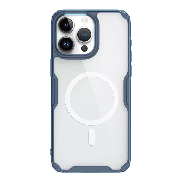 Nillkin для iPhone 15 Pro чехол Nature TPU Pro Magnetic Blue