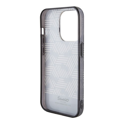 Hello Kitty для iPhone 15 Pro чехол PC/TPU Bows and Stripes Hard Black