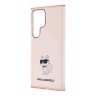 Karl Lagerfeld для Galaxy S24 Ultra чехол PC/TPU NFT Choupette Hard Translucent Pink