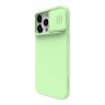 Nillkin для iPhone 15 Pro Max чехол CamShield Silky Magnetic Silicone Mint Green (magsafe)