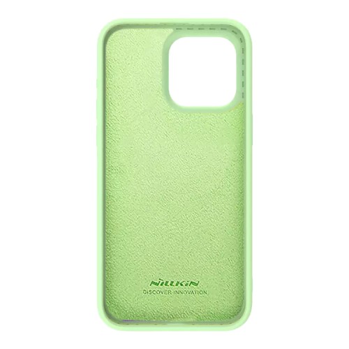 Nillkin для iPhone 15 Pro Max чехол CamShield Silky Magnetic Silicone Mint Green (magsafe)