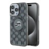 Karl Lagerfeld для iPhone 15 Pro Max чехол PC/TPU Monogram NFT Karl & Choup Metal Cam черный (MagSafe)