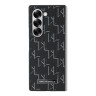 Karl Lagerfeld для Galaxy Z Fold 6 чехол PU-кожа Monogram Black