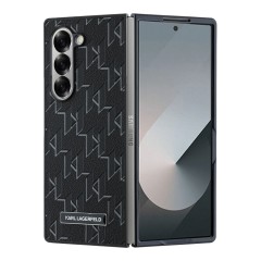 Karl Lagerfeld для Galaxy Z Fold 6 чехол PU-кожа Monogram Black