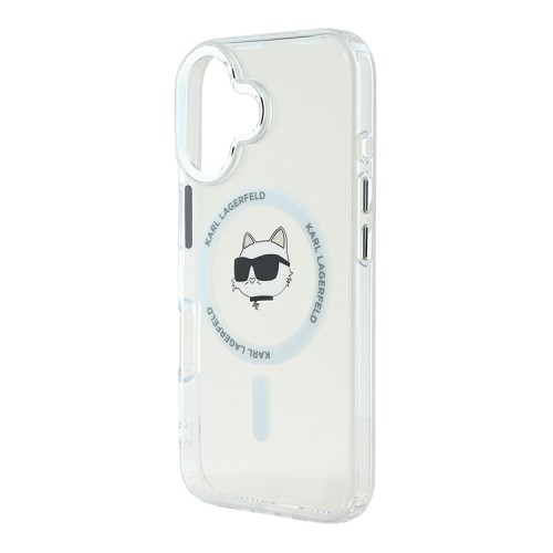 Karl Lagerfeld для iPhone 16 чехол PC/TPU NFT Choupette прозрачный (MagSafe)
