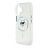 Karl Lagerfeld для iPhone 16 чехол PC/TPU NFT Choupette прозрачный (MagSafe)